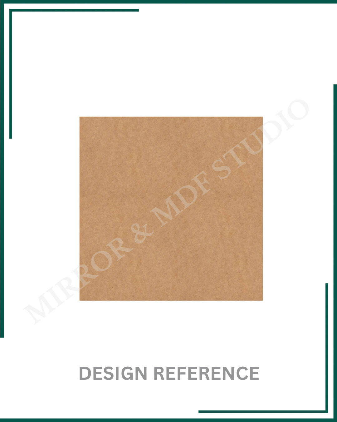 PLAIN SQUARE MDF BASE