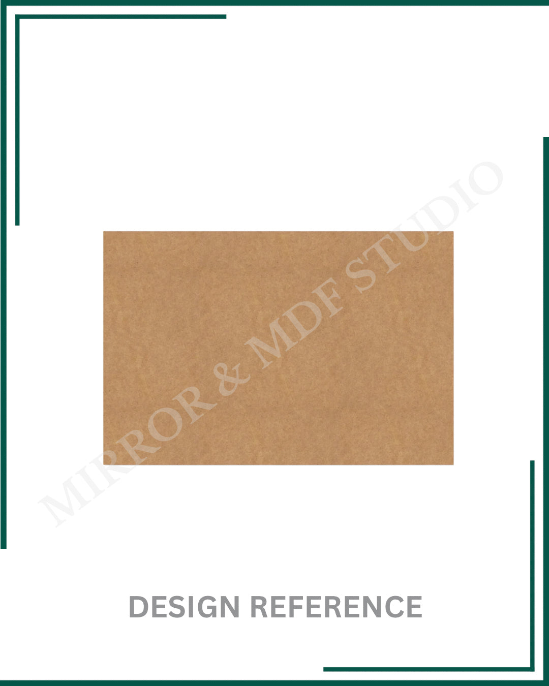 PLAIN RECTANGLE MDF BASE