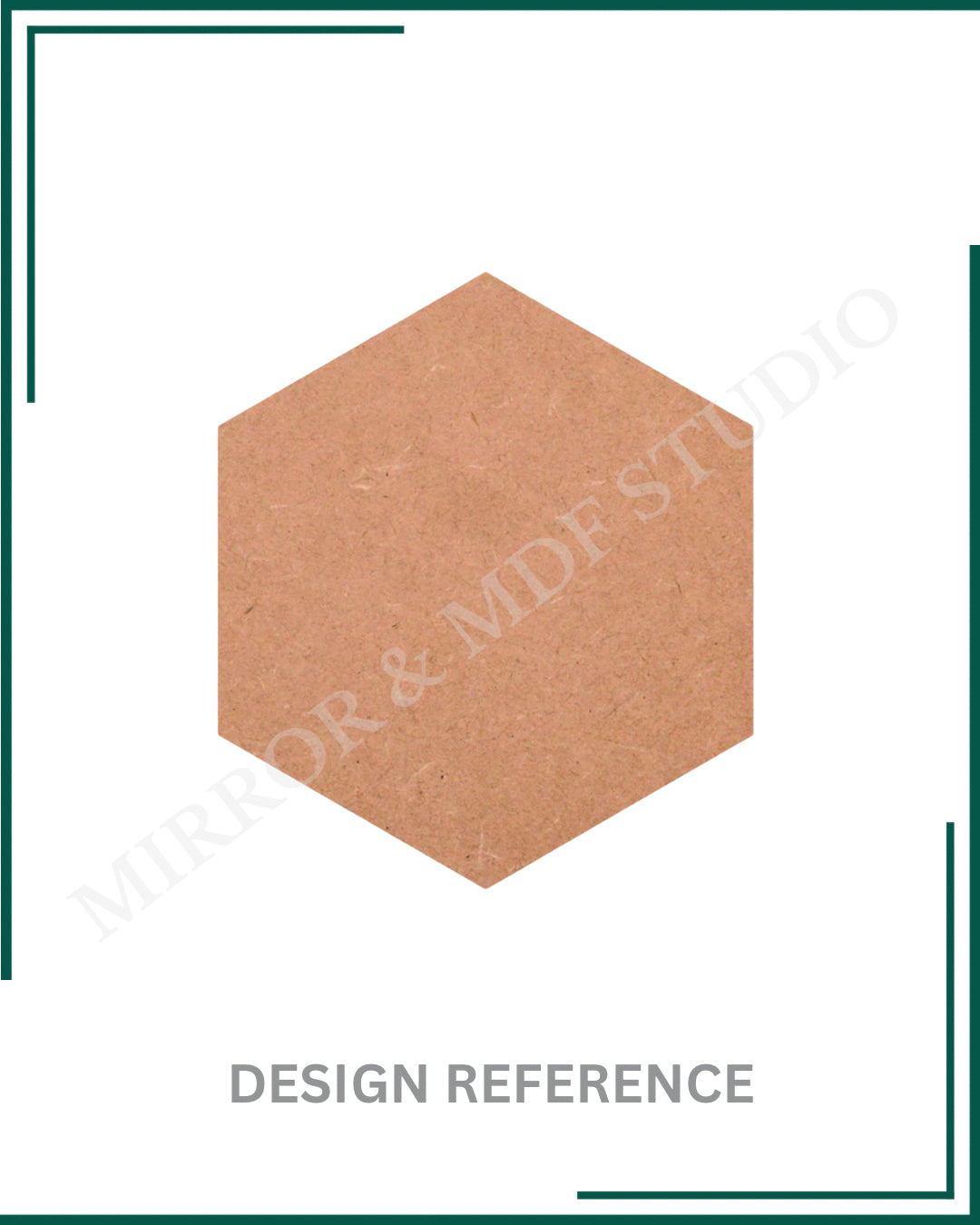 PLAIN HEXAGON MDF BASE