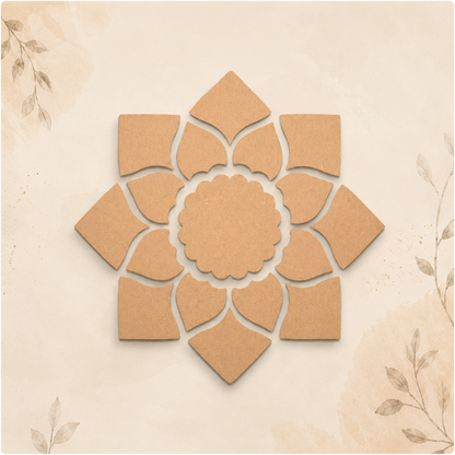 MDF RANGOLI CUTOUT DESIGN