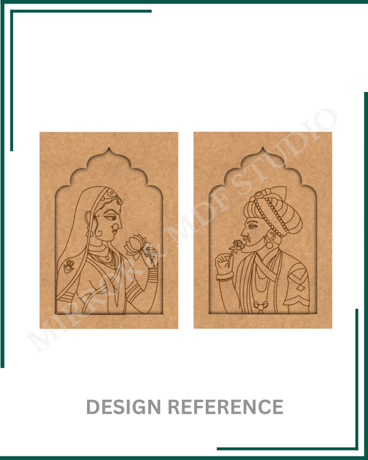 RAJA RANI PRE MARKED MDF JHAROKHA FRAME DESIGN