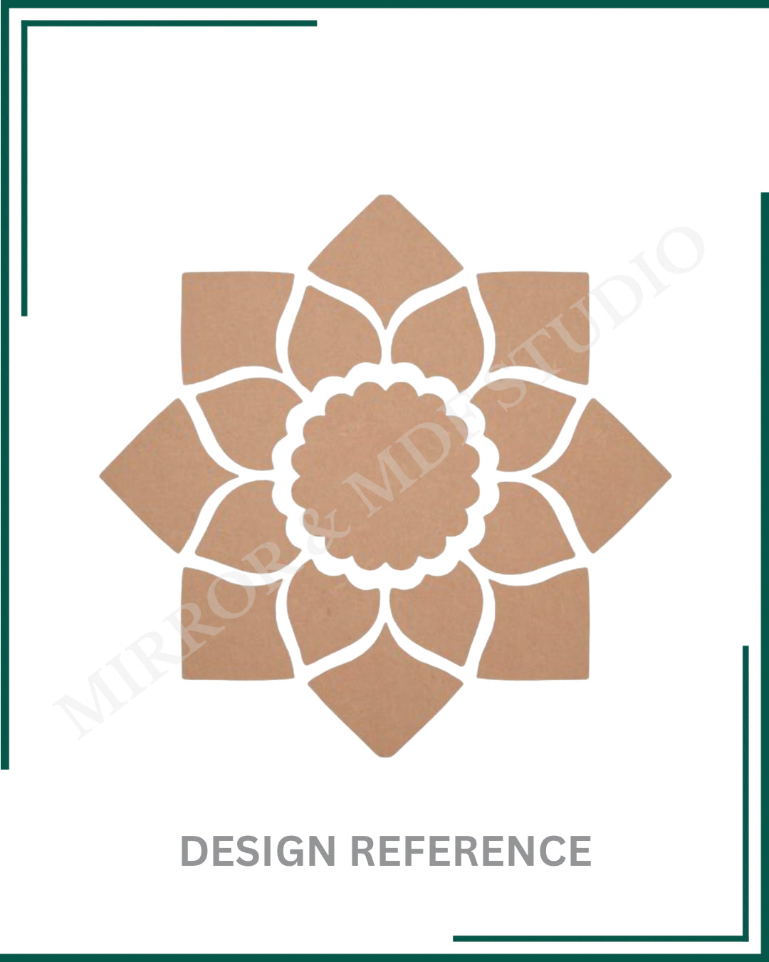 MDF RANGOLI CUTOUT DESIGN