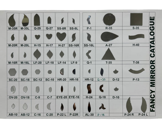 MAKE YOUR OWN MIRROR KIT (FANCY MIRRORS) 50 GRAMS EACH