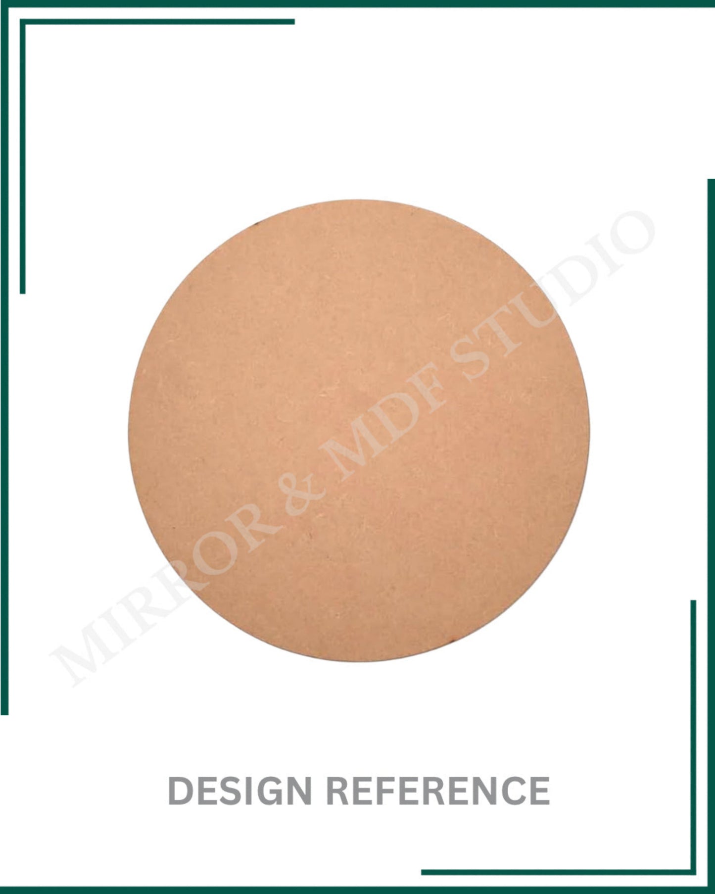 PLAIN ROUND MDF BASE