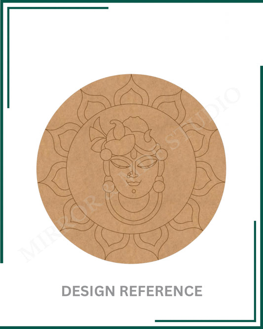 SHREENATHJI PRE MARKED ROUND MDF DESIGN