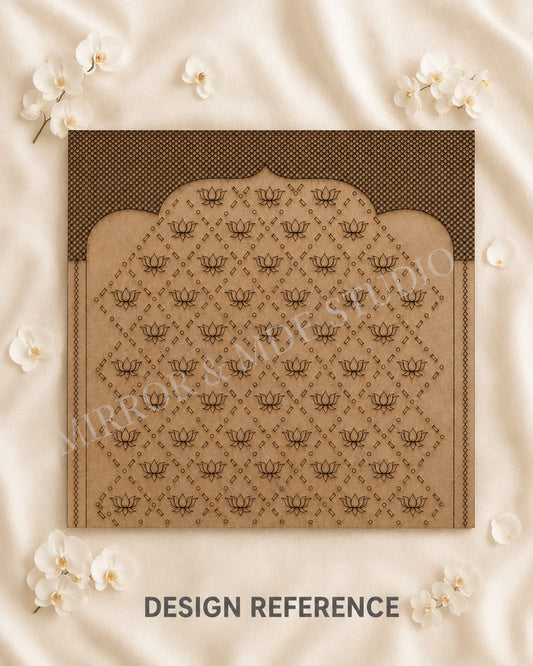 36*36 INCH PREMARKED LOTUS BACKDROP WITH MIRRORS